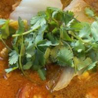 Spicy Beef Hot Pot · Spicy. Tofu, Quail Egg, Baby Bok Choy, Enoki Mushroom, Agaric, Corn, Cabbage, Sliced Beef, B...