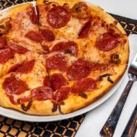 Double Pepperoni · House-made tomato sauce with extra pepperoni, and Mozzarella cheese.