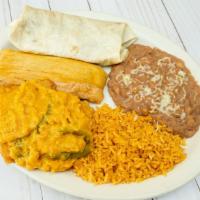 Special Combination - Pick 3 · Taco, Burrito, Chile Relleno, Pork Tamale, Cheese Quesadilla, Flauta, Enchilada, Taquito.