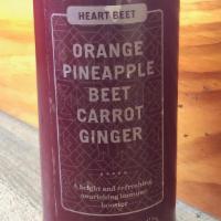 Heart Beet · Orange | Pineapple | Beet | Carrot | Ginger
A bright and refreshing, nourishing immune booster