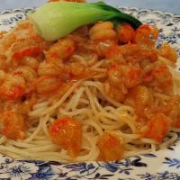Crawfish Meat Over Noodle · Spicy.