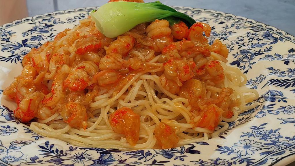 Crawfish Meat Over Noodle · Spicy.