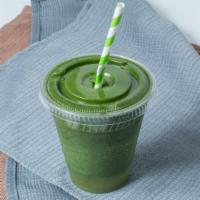 Green Power Smoothie · Kiwi, green apple, and celery blended with organic coconut water and sweetened with organic ...