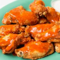 Buffalo Chicken Wings · Served with celery, carrots & ranch.