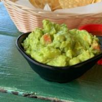Small Guacamole · Fresh smashed avocado mixed with tomatoes, onions, and cilantro.