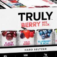 Truly Berry Hard Seltzer Variety 12 Pack 12Oz Can · Truly Berry Mix Pack Hard Seltzer is an explosion of berry flavors that is all about big fla...