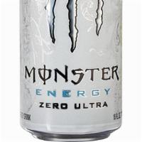 Monster Zero Ultra 16Oz · 0 sugar per can. Monster Energy Zero Ultra is low in calories. Caffeine From All Sources: 14...