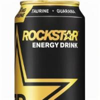 Rockstar Energy Original 16Oz · Guarana. B-Vitamins. Taurine. Caffeine. Total caffeine from all sources: 160 mg per can.