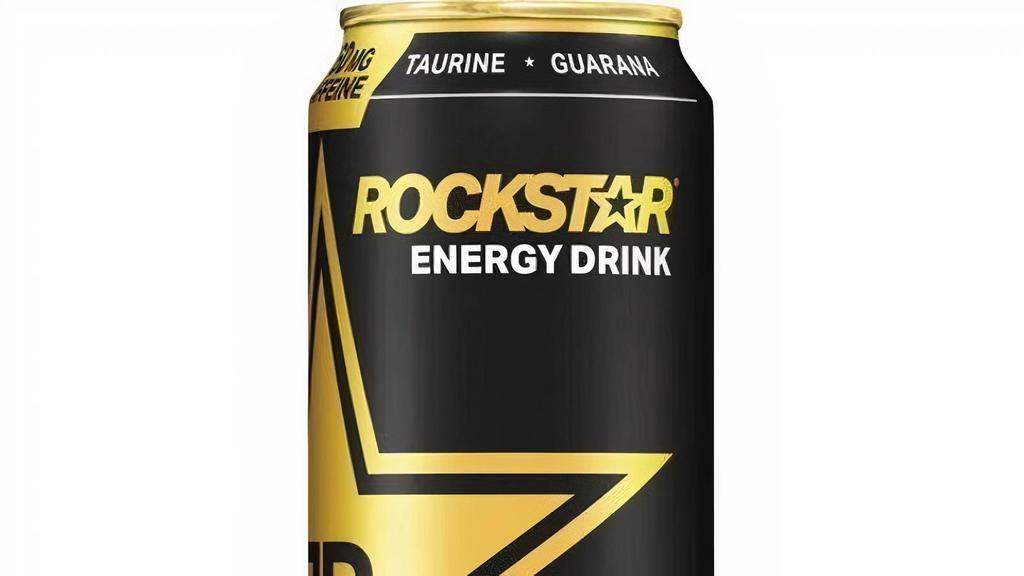 Rockstar Energy Original 16Oz · Guarana. B-Vitamins. Taurine. Caffeine. Total caffeine from all sources: 160 mg per can.