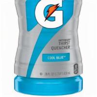 Gatorade Cool Blue 28Oz · When you sweat, you lose more than water. Gatorade Thirst Quencher contains critical electro...