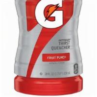 Gatorade Fruit Punch 28Oz · When you sweat, you lose more than water. Gatorade Thirst Quencher contains critical electro...