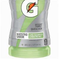 Gatorade Lime Cucumber 28Oz · When you sweat, you lose more than water. Gatorade Thirst Quencher contains critical electro...