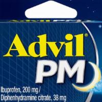 Advil Pm 4 Tabs · Sleep better with Advil PM. By combining the #1 selling pain reliever with the #1 selling so...