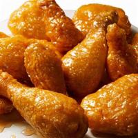Honey Garlic Boneless · Brushed with a sweet, soy-based sauce, these are light on heat and heavy on flavor.