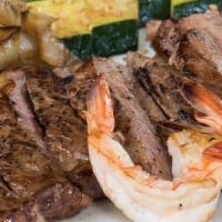 Hibachi Steak* · New York strip steak and mushrooms hibachi grilled to your specification.