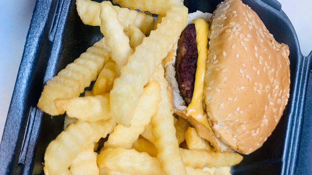 Cheese Burger Kids · Cheese burger with fries