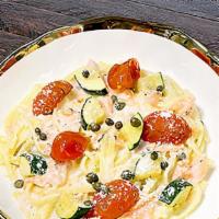 Smoked Salmon Fettuccine · Gluten-Free. Our fit and gluten-free version of this popular dish, gluten-free fettuccini is...