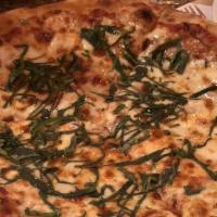 Margherita Pizza · Tomato sauce, mozzarella, fresh basil.