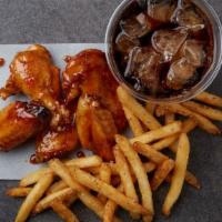 5 Piece Wing Combo · Make it a combo! 5 bone-in wings tossed in your choice of flavor, house seasoned french frie...