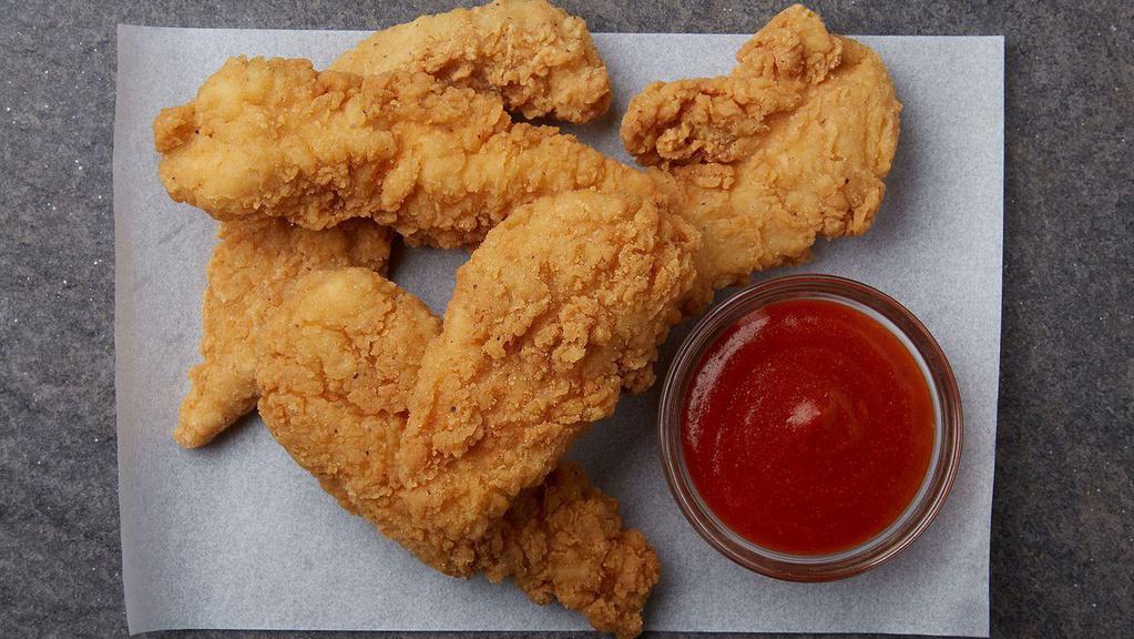 5 Chicken Tenders  · 5 crispy all white-meat homestyle chicken tenders served with your choice of dipping sauce.