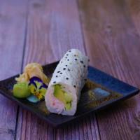 California Hand Roll · Crab, Avocado, Cucumber wrapped in soy paper