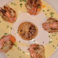 Crab-Stuffed Shrimp · Jumbo Shrimp, Jumbo Lump Crab, Lemon Beurre Blanc