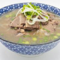 Brisket Pho · 4-hour-braised brisket, incredibly tender and rich with a clean broth