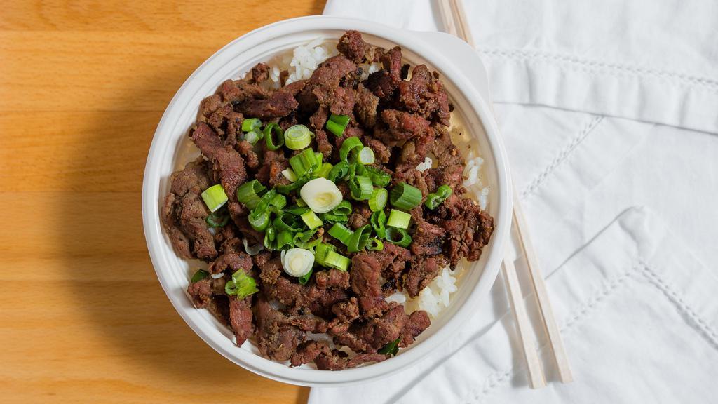Mini Angus Beef Bowl · Favorite. 3 oz of protein plus base. Marinated choice Angus beef.