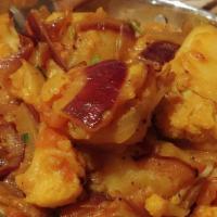 #20. Aloo Gobhi · Potatoes with cauliflower cooked in spices.