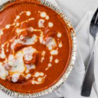 #31. Butter Chicken · Shredded chicken cooked in butter sauce.