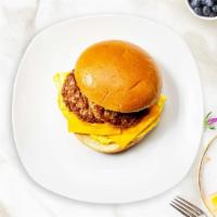 Sausage Breakfast Sandwich · Sausage, scrambled egg, and cheddar cheese served on your choice of bread.