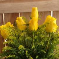 Yellow Long Stem Roses  · 12 long stem roses