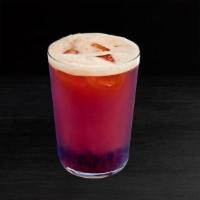 Berry Hibiscus Tea Shaker With Brown Sugar Jelly · Bright Hibiscus Tea, hand-shaken with strawberry purée and lemonade over a scoop of Brown Su...