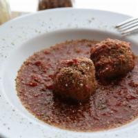 Meatballs With Marinara · Our very own meatballs with our homemade marinara sauce