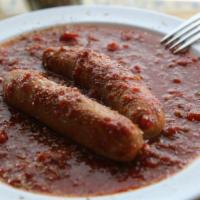 Sausage With Marinara · Italian Sausage link with our homemade marinara sauce