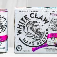 White Claw - 6 Pack · Various Flavors; Mango, Raspberry, Black Cheery, Lime, Grapefruit
