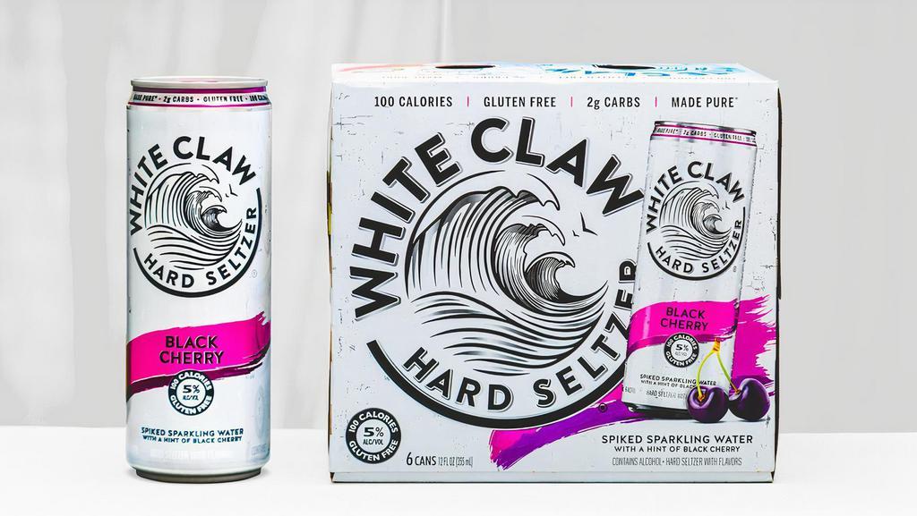 White Claw - 6 Pack · Various Flavors; Mango, Raspberry, Black Cheery, Lime, Grapefruit