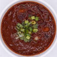 Vegan Chili · A hearty vegan recipe of Beans, Chilis, Spices, and Vegetables without any Meat Substitutes,...