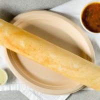 Masala Dosa · Rice and lentil wrap stuffed with savored potatoes