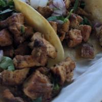 Street Tacos · Four street tacos with your choice of meat on soft corn tortillas with onion cilantro and sa...