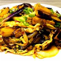 Szechuan Pork With Eggplant魚香茄子 · Hot.