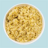 Quinoa · (gf) Grain-like seed, great choice if you prefer brown rice