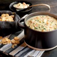 New England Clam Chowder-Bowl · Thick and creamy with premium clams, potatoes, onion and celery
