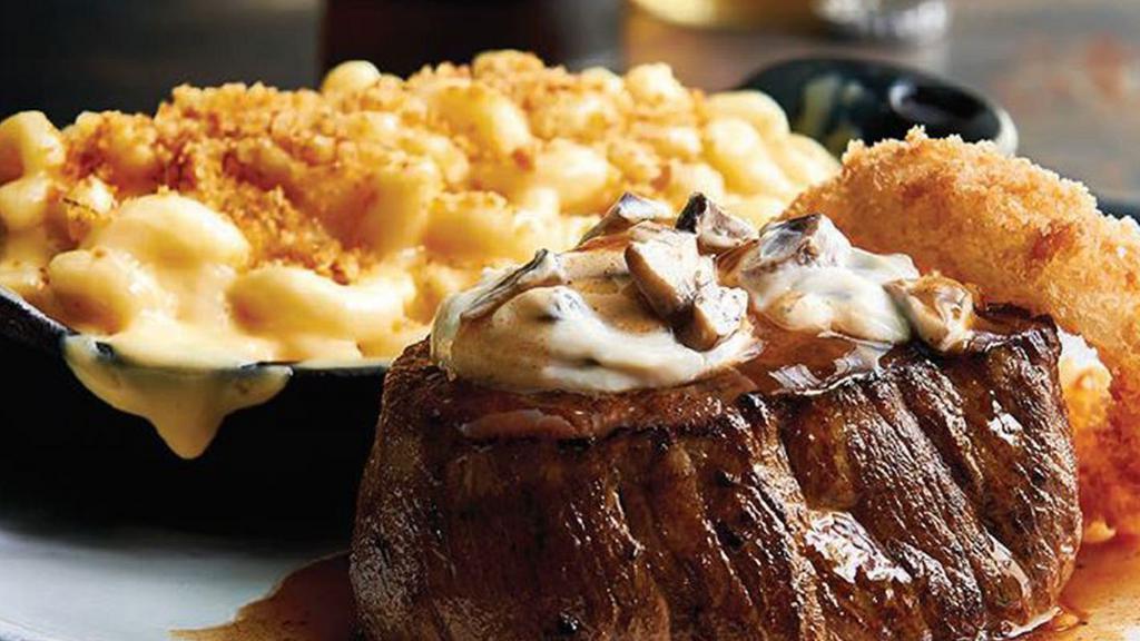 Center-Cut Filet · 7oz. Our most tender steak! Signature center-cut filet mignon, perfectly lean, served thick and juicy.