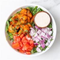 Buffalo Dance Salad · Arugula, buffalo cauliflower 