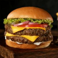 Double Cheeseburger · Satisfy Your Cheese & Meat Craving, with our huge Double Cheeseburger.