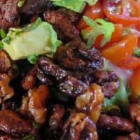 Lrg Steak Salad · Blue Cheese, Avocado, Onion, Walnuts, Shallot Vinaigrette
