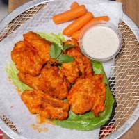 10 Farmer Wings · Choice of flavors (buffalo, BBQ,, chipotle) served with ranch dressing