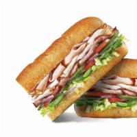 Subway Club Footlong Pro (Double Protein) · You’ve never seen a club this new! NEW Oven-Roasted Turkey, NEW Black Forest Ham, and NEW Ch...