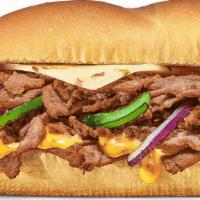 Baja Steak & Jack Footlong Pro (Double Protein) · Spicy, cheesy, smoky — this one’s got it all. Steak meets Pepper Jack Cheese, with green pep...